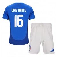 Camisa de time de futebol Itália Bryan Cristante #16 Replicas 1º Equipamento Infantil Europeu 2024 Manga Curta (+ Calças curtas)